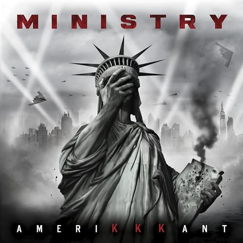 MINISTRY - Amerikkkant (Gray, Black & White Splatter VINYL LP Nuclear Blast NBR 4341-5) | NEW-