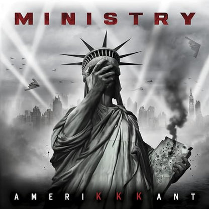 MINISTRY - Amerikkkant (Gray, Black & White Splatter VINYL LP Nuclear Blast NBR 4341-5) | NEW-