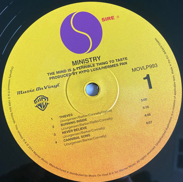 Ministry - The Mind Is A Terrible Thing To Taste | Mint (M) Mint (M)-
