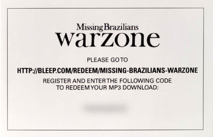 Missing Brazilians - Warzone | Mint (M) Mint (M)-