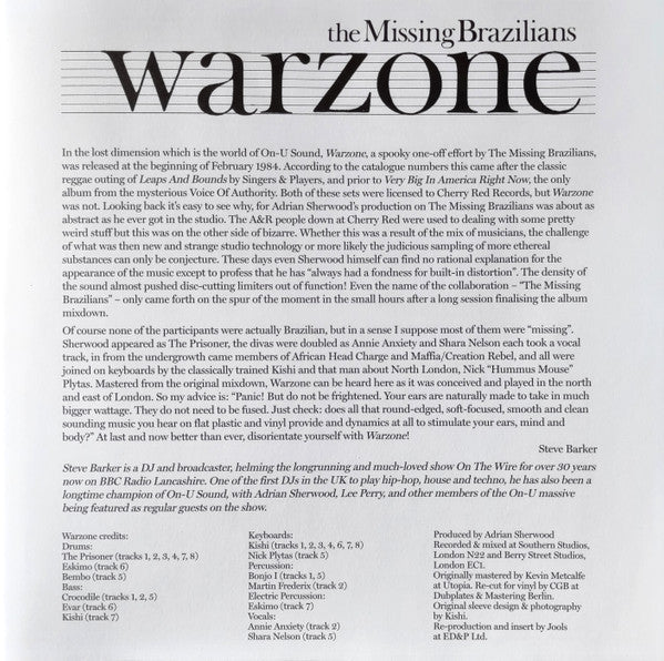 Missing Brazilians - Warzone | Mint (M) Mint (M)-