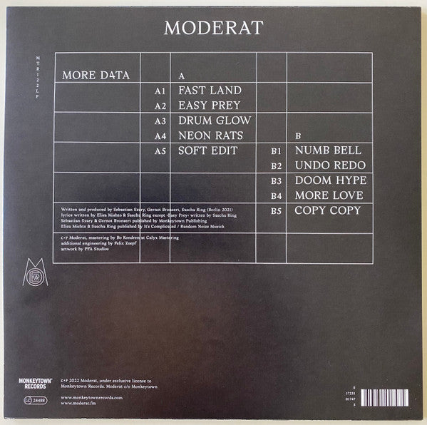 Moderat - More D4ta | Mint (M) Mint (M)-