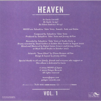 Mono (7) - Heaven Vol. 1 | Mint (M) Mint (M)-