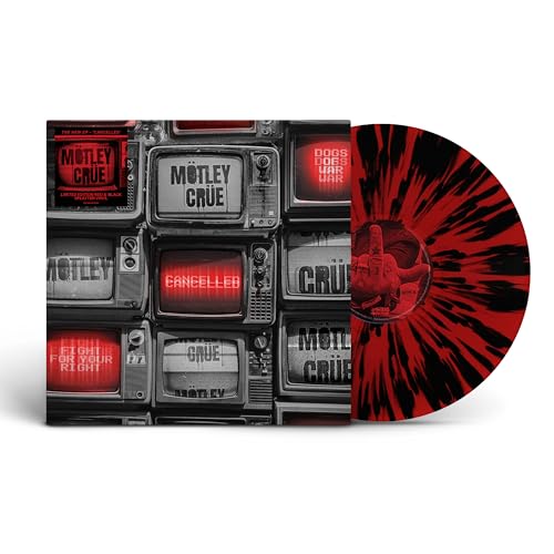 Motley Crue - Cancelled [Red/Black Splatter 12" EP] [Import] | Mint (M) Mint (M)-