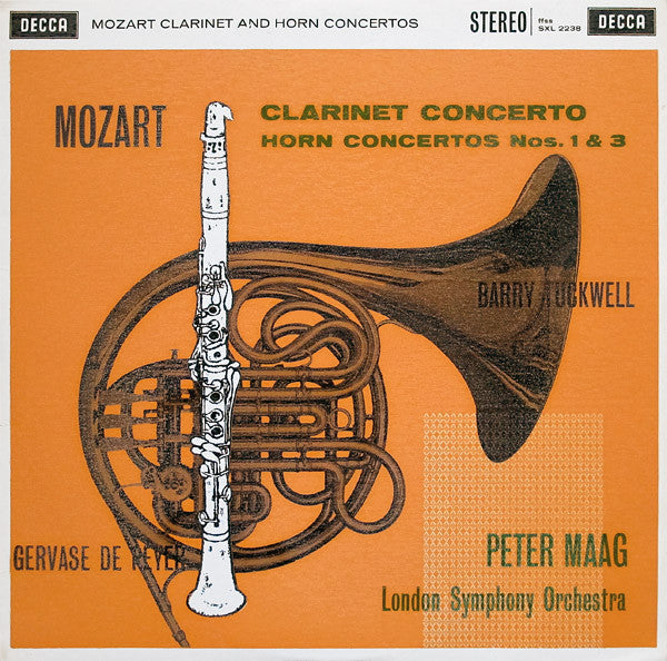 Mozart - Gervase de Peyer, Barry Tuckwell, Peter M - Clarinet Concerto / Horn Concertos Nos. 1 & 3 |-