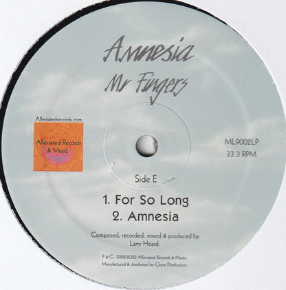 Mr. Fingers Amnesia Alleviated Records 3x12", Album, RE, RM Mint (M) Very Good Plus (VG+)-