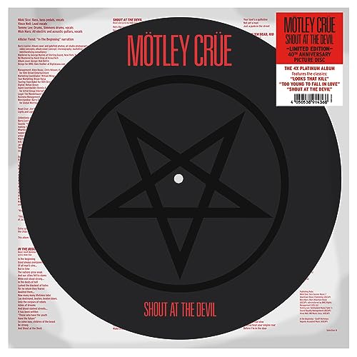 Mötley Crüe - Shout At The Devil (Ltd Picture Disc) | Mint (M) Mint (M)-