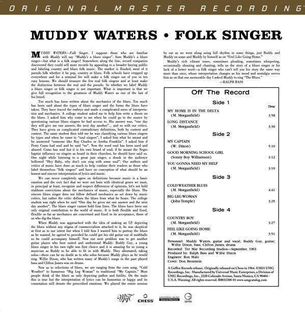 Muddy Waters - Folk Singer | Mint (M) Mint (M)-