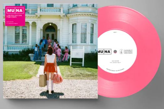 Muna - Silk Chiffon ft. Phoebe Bridgers (Pink 7" Single) | Mint (M) Mint (M)-