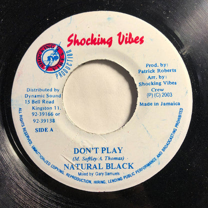 Natural Black / Guyanese - Don't Play / Burberry 7" | Near Mint (NM) Generic-