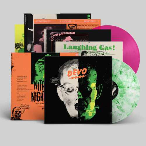 Devo - Nitrous Nightmare Halloween Live '75 - Haunted Striptease (WHITE GREEN PINK 2xVINYL) | Mint (M) Mint (M)-