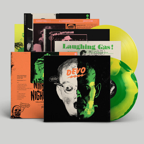 Devo - Nitrous Nightmare Halloween Live '75 - Laughing Gas (GREEN YELLOW SWIRL 2xVINYL) | Mint (M) Mint (M)-