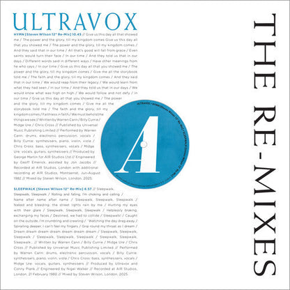 ULTRAVOX - RE-MIXES (RSD 2026 2x WHITE VINYL) | Mint (M) Mint (M)-
