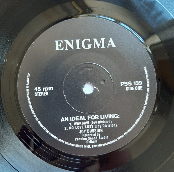 Joy Division - An Ideal For Living (7" VINYL) | Mint (M) Mint (M)-