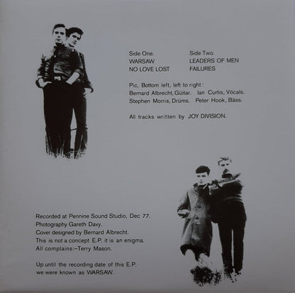 Joy Division - An Ideal For Living (7" VINYL) | Mint (M) Mint (M)-
