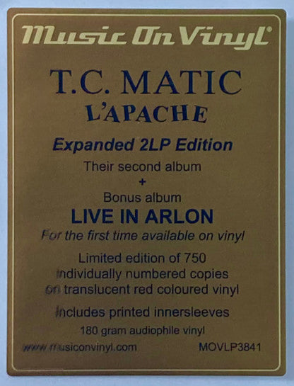 TC Matic - L'Apache (SPECIAL ORDER)(2xVINYL) | Mint (M) Mint (M)-