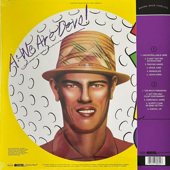 Devo - Are We Not Men? A: We Are Devo! (Hi-Fidelity VINYL) |-