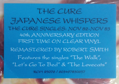 The Cure - Japanese Whispers: The Singles: Nov 82 - Nov 83 (CLEAR VINYL) | Mint (M) Mint (M)-