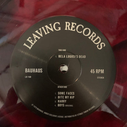 Bauhaus - The Bela Session (IEX: RED & BLACK SPLATTER VINYL) | Mint (M) Mint (M)-