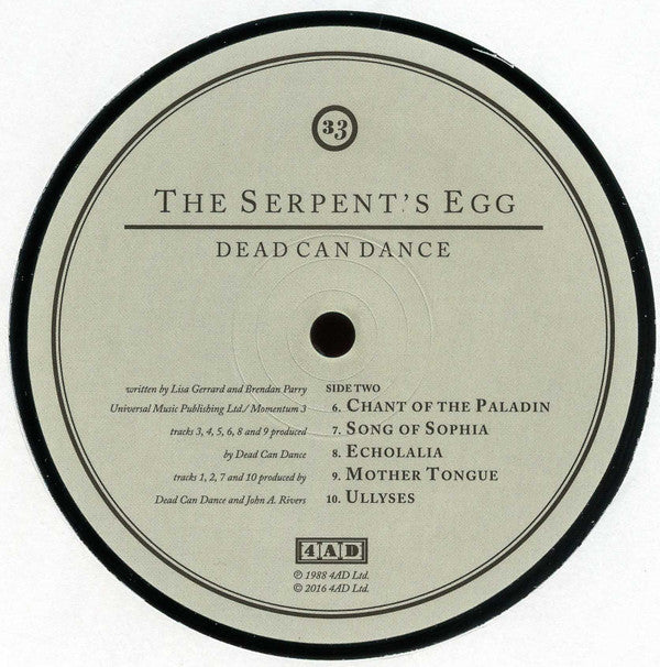 Dead Can Dance - The Serpent's Egg | Mint (M) Mint (M)-