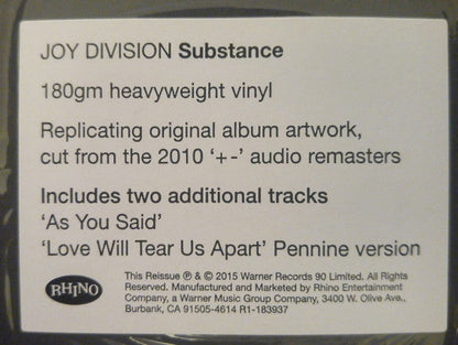 Joy Division - Substance (2x VINYL) | Mint (M) Mint (M)-