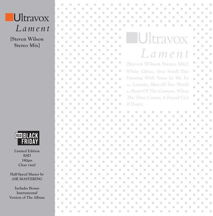 Ultravox - Lament: Steven Wilson Stereo Mix (RSD BLACK FRIDAY) | Mint (M) Mint (M)-