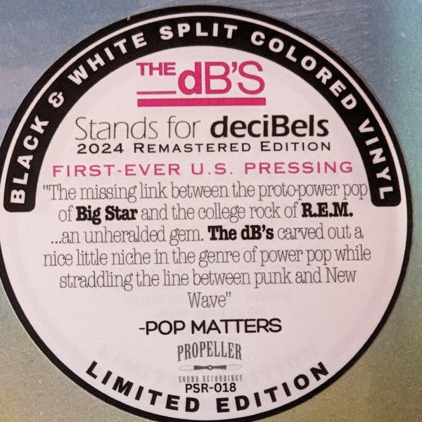 The dB's - Stands For Decibels (BLACK & WHITE SPLIT) | Mint (M) Mint (M)-