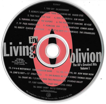Living In Oblivion (The 80's Greatest Hits: Volume 1)(CD) | Mint (M) Mint (M)-