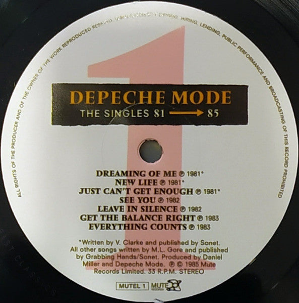 The Singles 81 → 85 (VINYL) |-