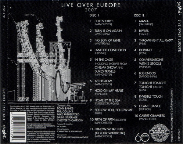 Live Over Europe 2007 (2XCD) | Mint (M) Mint (M)-