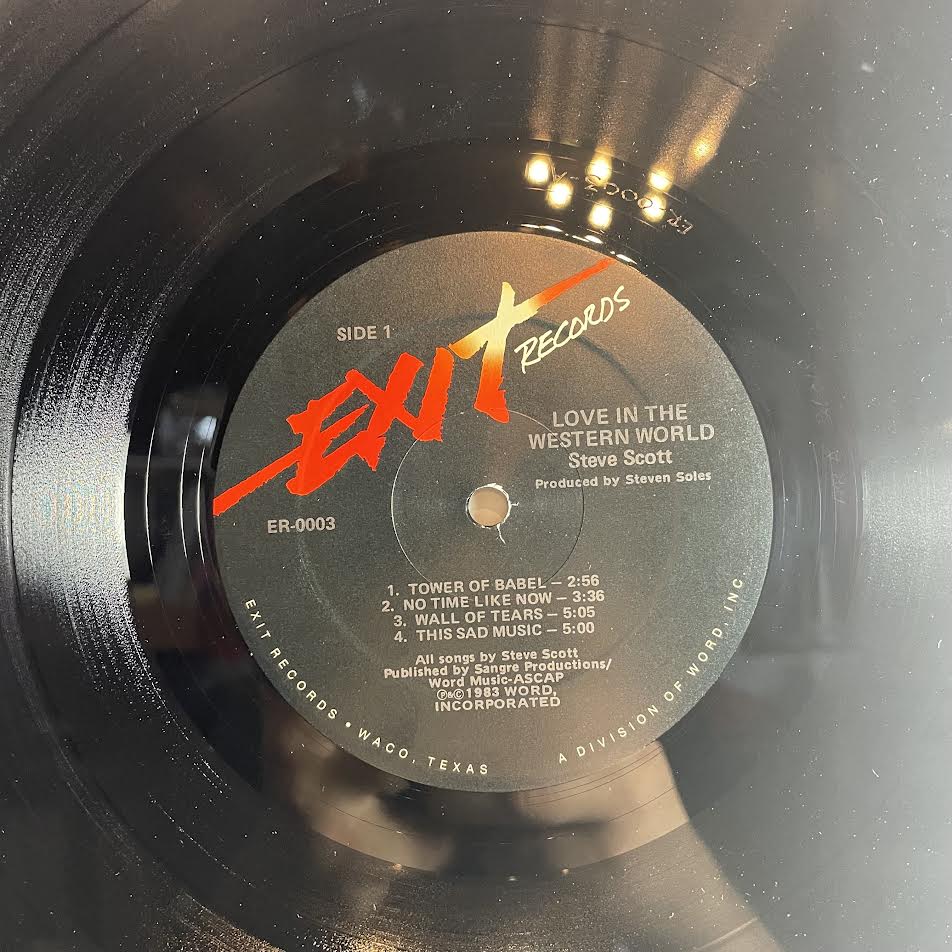 Steve Scott - Love In The Western World (VINYL) | Excellent+ (EX+) Excellent (EX)-