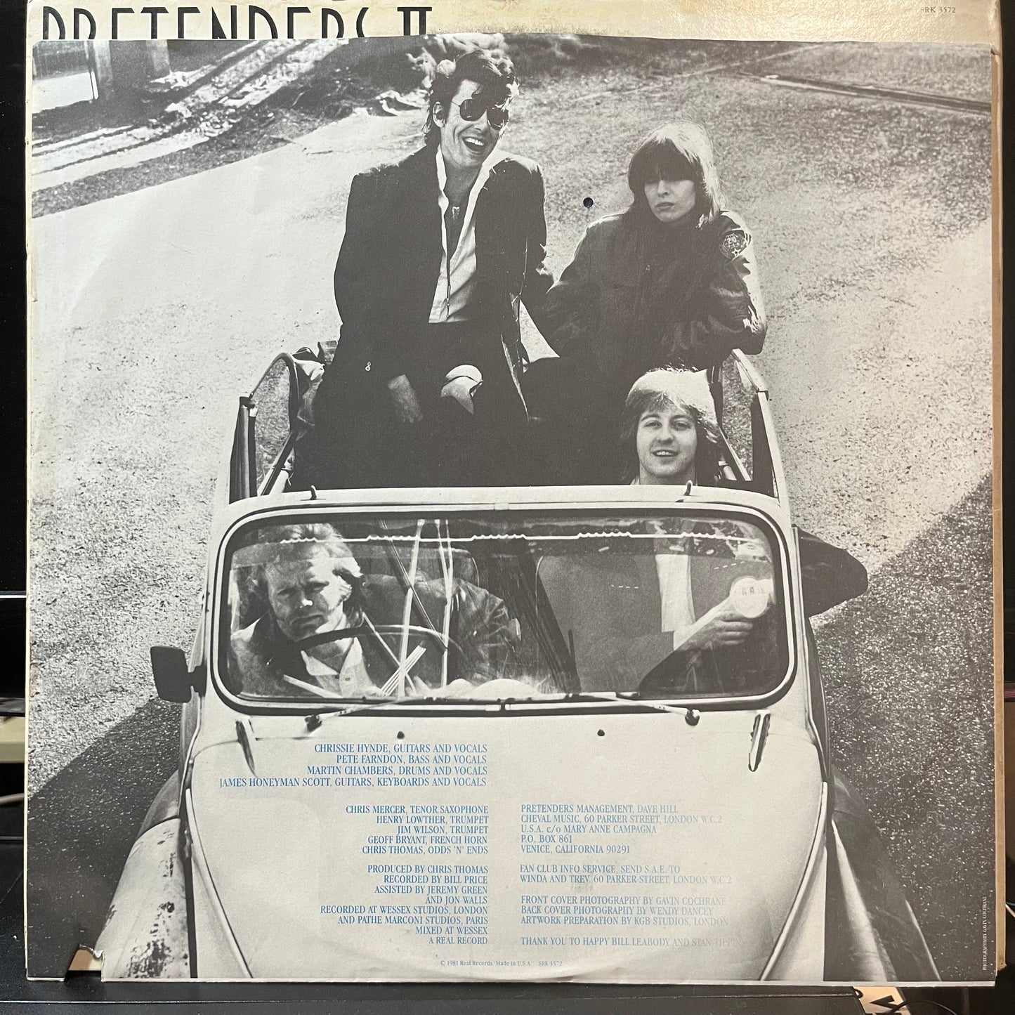 The Pretenders - Pretenders II (VINYL LP SIRE SRK 3572 1981) | Excellent+ (EX+) Very Good Plus (VG+)-