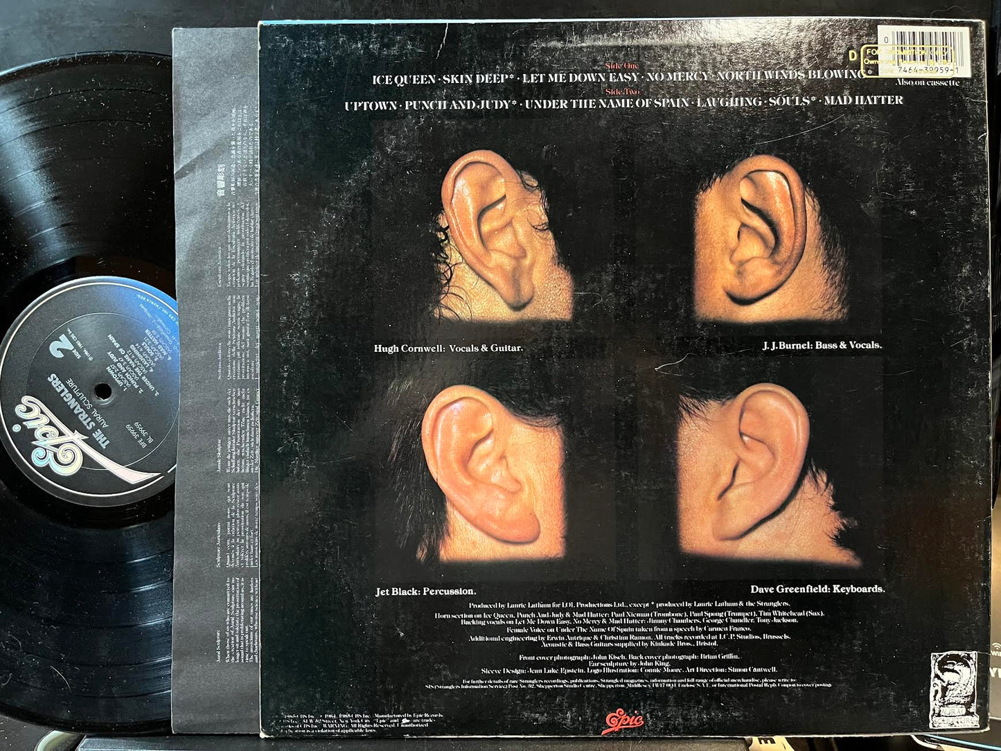 The Stranglers - Aural Sculpture (PROMO VINYL) | Excellent+ (EX+) Excellent (EX)-