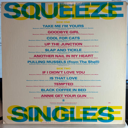 Squeeze (2) - Singles - 45's And Under (VINYL) | Excellent+ (EX+) Excellent (EX)-