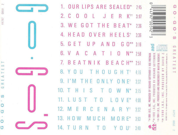 Go-Go's - Greatest (CD) | Excellent (EX) Near Mint (NM)-