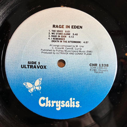 Ultravox - Rage In Eden (VINYL) | Excellent (EX) Excellent (EX)-