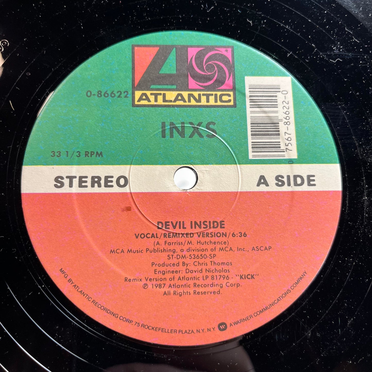INXS - Devil Inside (Re-Mix Version) (VINYL) | Near Mint- (NM-) Near Mint (NM)-