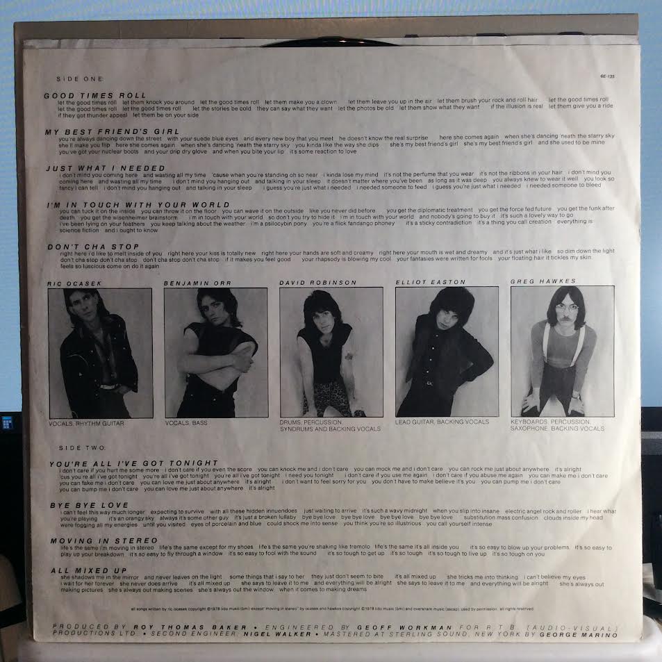 The Cars - The Cars (VINYL) | Near Mint- (NM-) Very Good Plus Plus (VG++)-