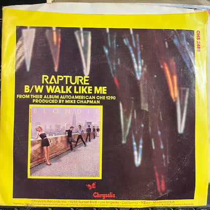 Blondie - Rapture (7") | Near Mint- (NM-) Excellent (EX)-