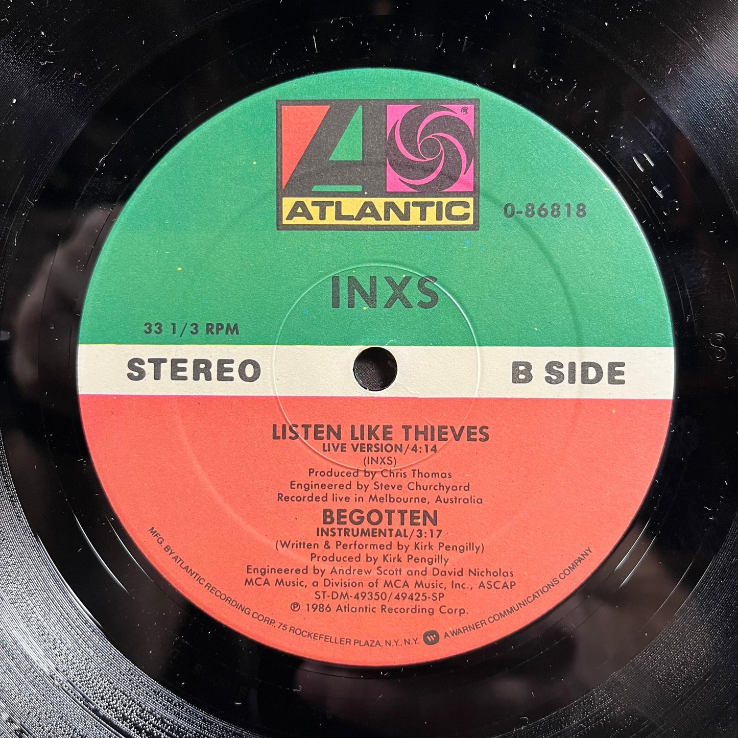 INXS - Listen Like Thieves (Extended Remix) (VINYL) | Near Mint- (NM-) Near Mint (NM)-