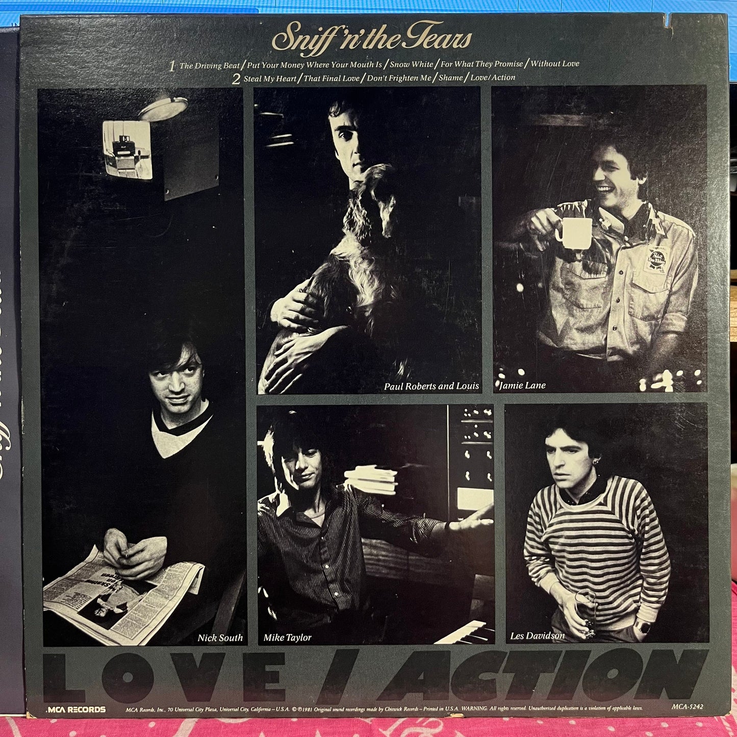 Sniff 'n' The Tears - Love Action | Near Mint (NM) Excellent (EX)-