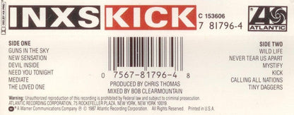 INXS - Kick *CASSETTE* | Near Mint (NM) Near Mint (NM)-