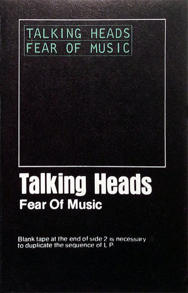 Talking Heads - Fear Of Music *CASSETTE* | Near Mint (NM) Near Mint (NM)-