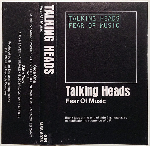 Talking Heads - Fear Of Music *CASSETTE* | Near Mint (NM) Near Mint (NM)-