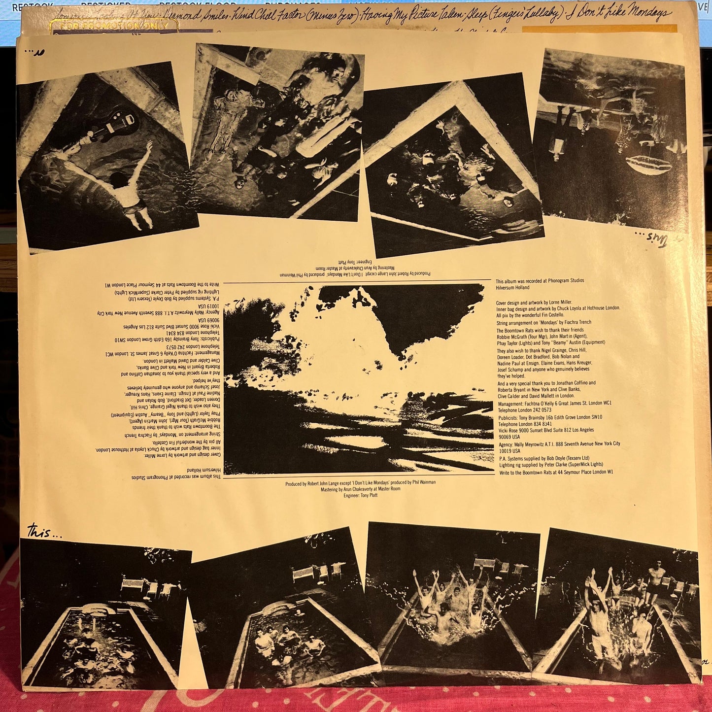The Boomtown Rats - The Fine Art Of Surfacing *PROMO* | Near Mint (NM) Excellent (EX)-