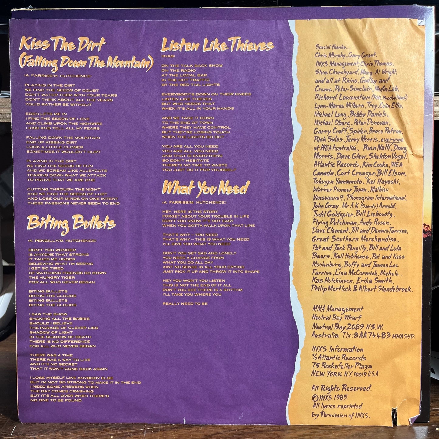 INXS - Listen Like Thieves (VINYL) | Near Mint (NM) Near Mint (NM)-