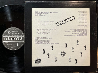 Blotto - Hello! My Name Is Blotto. What's Yours? (VINYL) | Near Mint (NM) Near Mint (NM)-