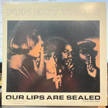 Fun Boy Three - Our Lips Are Sealed (Special Remix Version) (12" VINYL) | Near Mint (NM) Excellent+ (EX+)-