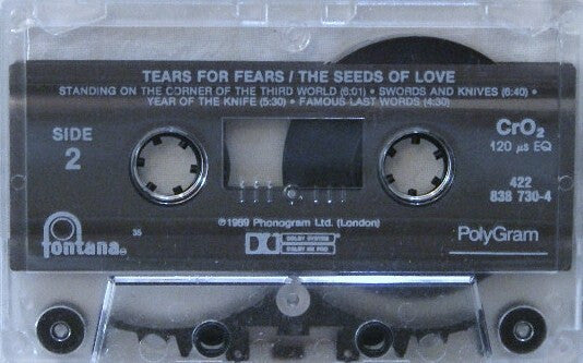 Tears For Fears - The Seeds Of Love *CASSETTE* | Near Mint (NM) Near Mint (NM)-