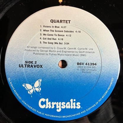 Ultravox - Quartet (VINYL) | Near Mint (NM or M-) Very Good Plus (VG+)-